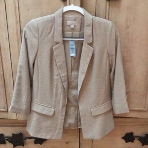 Tan Ann Taylor Loft blazer jacket